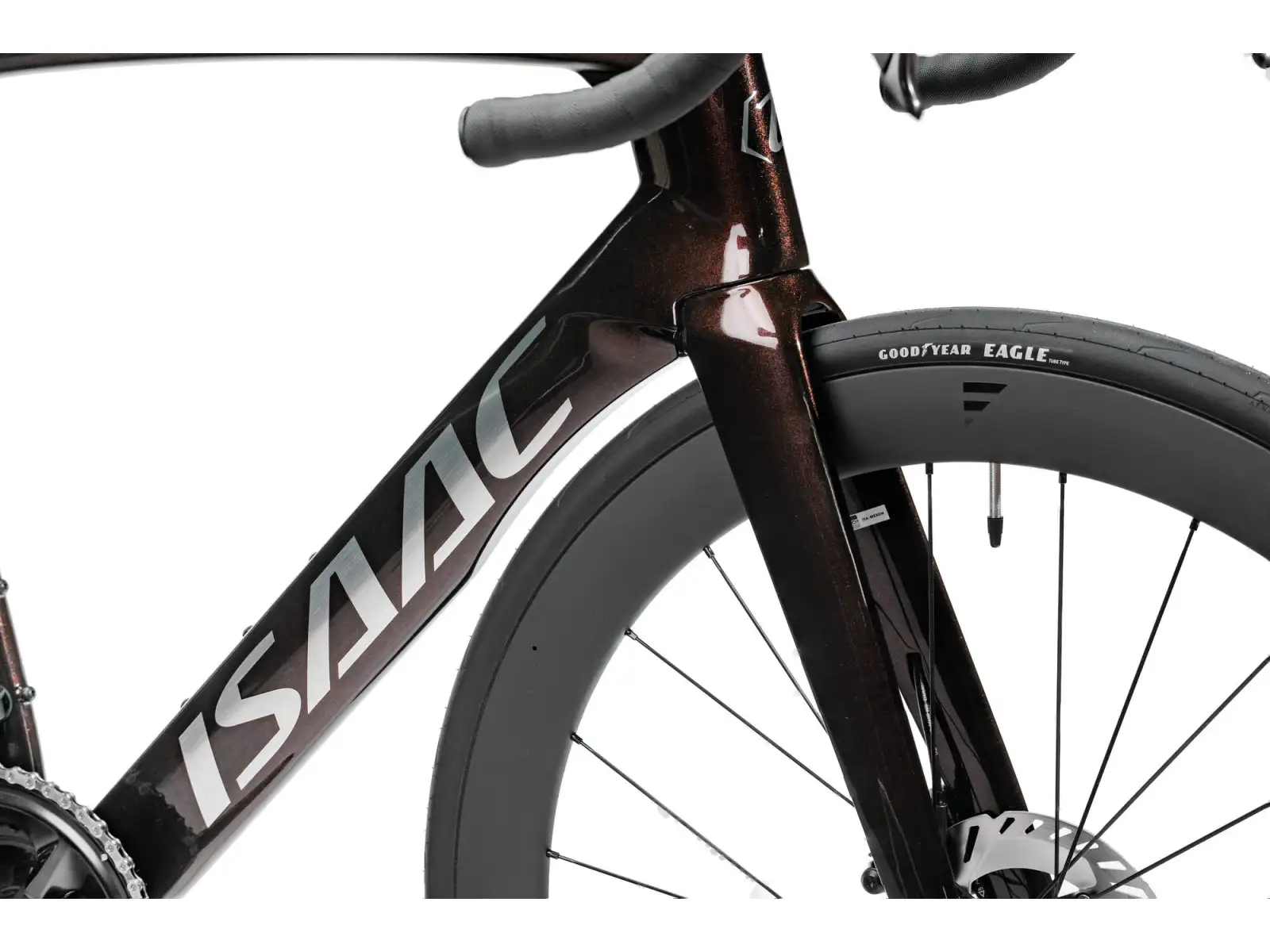 Isaac Meson DuraAce Di2 cestný bicykel Ruby Red