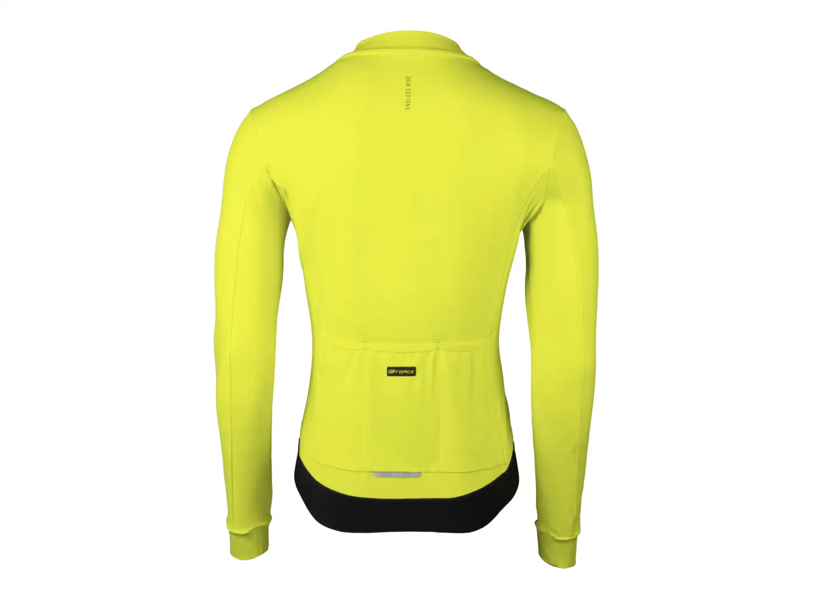 Force Endless dres dlhý rukáv fluo žltá