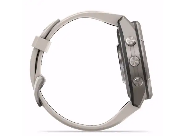 Garmin fenix 9 Pro inReach 43 mm inteligentné hodinky Titanium Fog Gray/Dark Sandstone