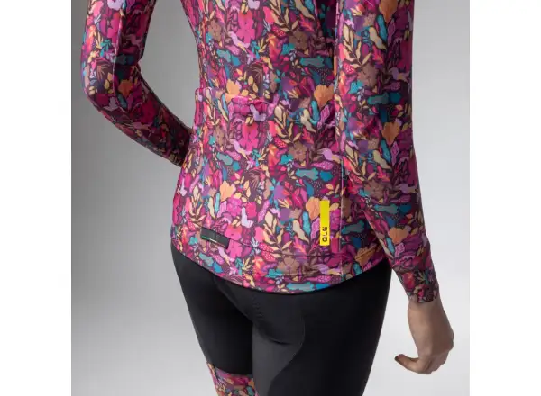 Alé Pragma Flowery dámsky zateplený dres dlhý rukáv Pink