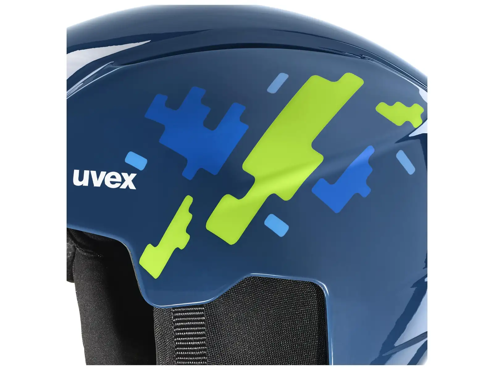 Uvex Viti set lyžiarska prilba a okuliare blue puzzle