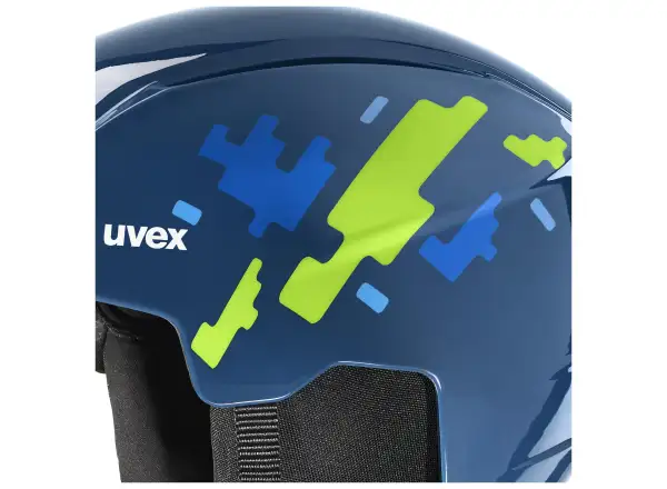 Uvex Viti set lyžiarska prilba a okuliare blue puzzle