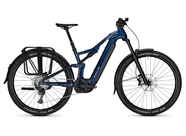 Focus THRON 7 EQP 720Wh celoodpružený elektrobicykel Azurblue / Sydneyblue