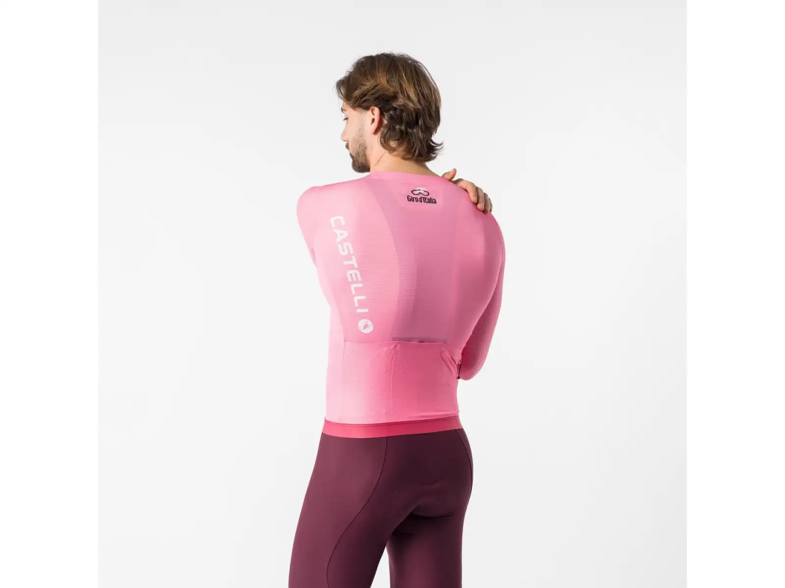 Castelli Giro 109 Corretto pánsky dres dlhý rukáv Rosa Giro