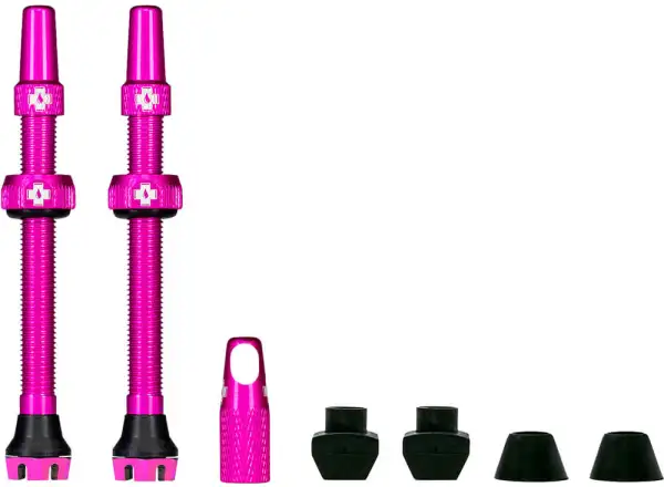 Muc-Off Tubeless Presta Valve KIT V2 bezdušový ventil 2 ks ružová