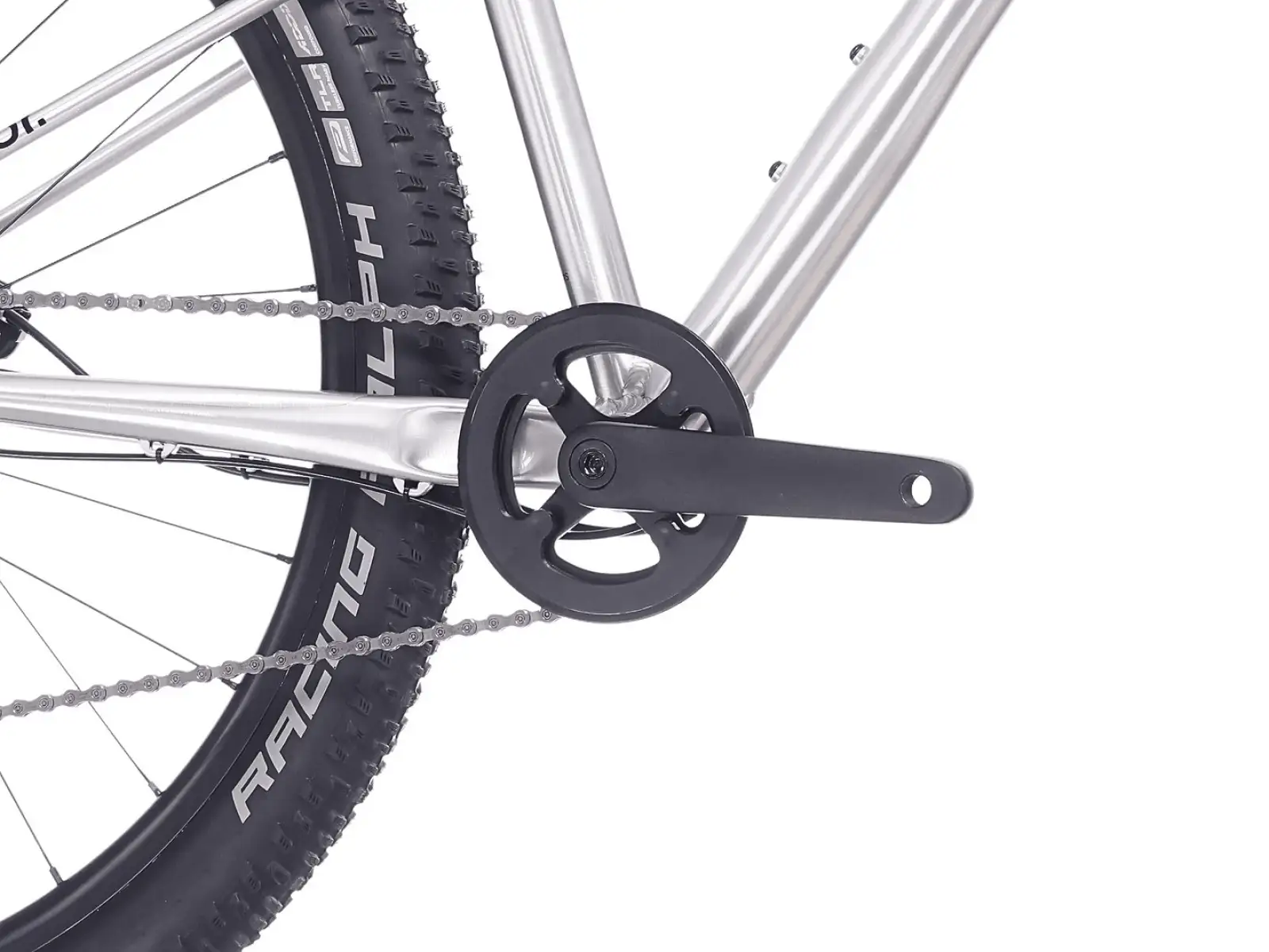 Superior TEAM 27.3 detský bicykel Gloss Brushed Alu / Rainbow Black