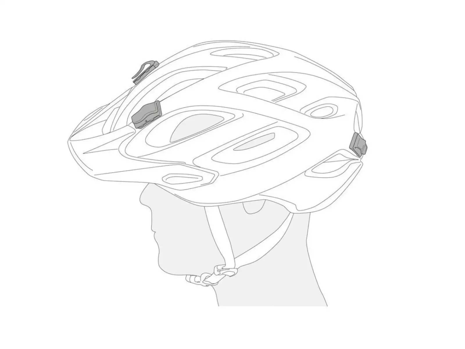 Petzl Uni Adapt samolepiace klipy pre čelovku