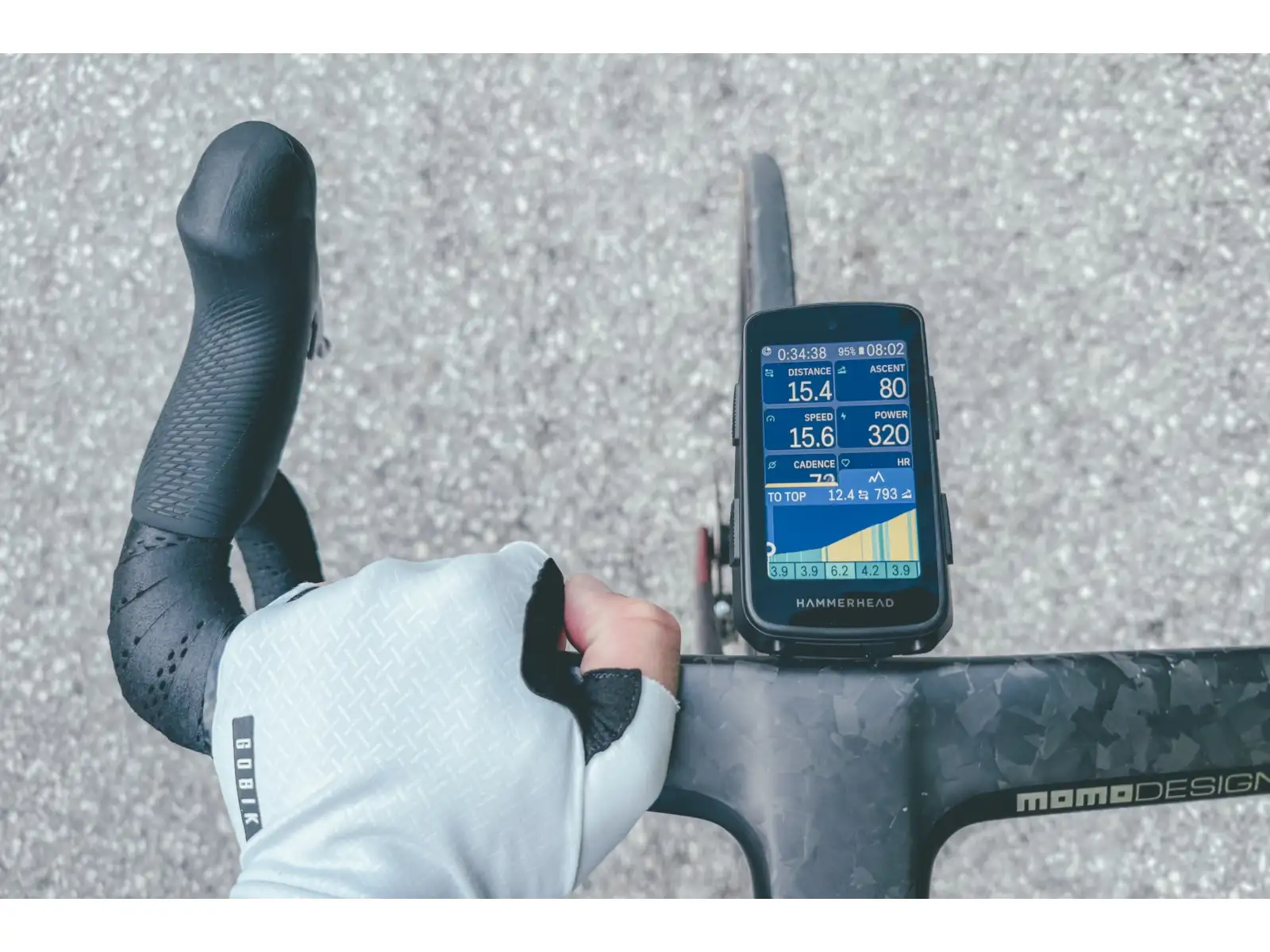 GPS počítač na bicykel Hammerhead Karoo