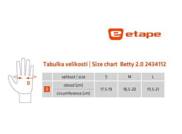 Etape Betty 2.0 dámske rukavice čierna/ružová