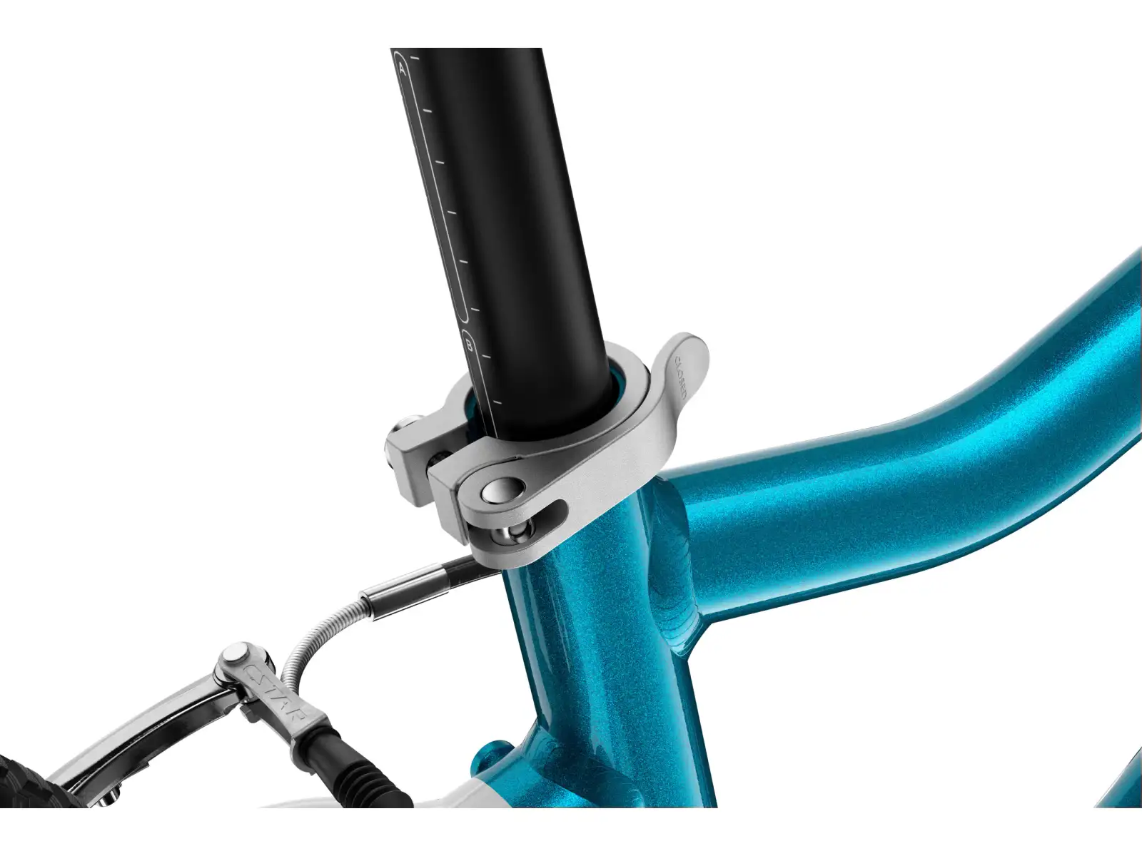 Woom GO 3 Automagic detský bicykel 16" Metallic Blue