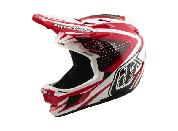 Troy Lee Designs D4 Polyacrylite MIPS prilba Line Fire/white