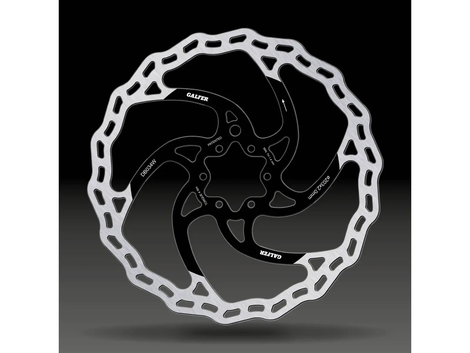 Galfer E-Bike Disc Wave brzdový kotúč 203x2,0 mm