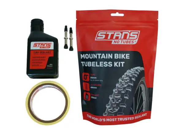 No Tubes Tubeless konverzný kit pre MTB - pásky 25 mm, ventilky 44 mm