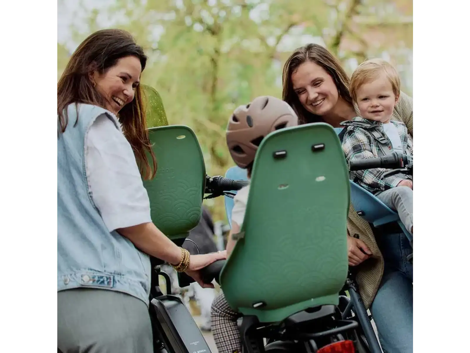 Urban Iki Ta-ke predná sedačka s MTB/ATB adaptérom Icho Green/Kurumi Brown