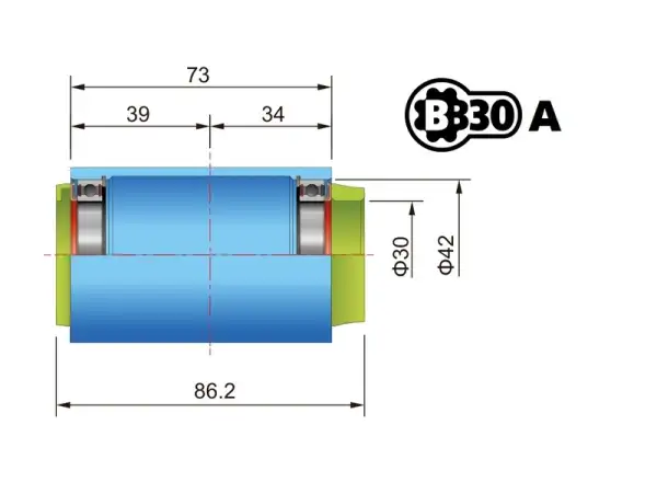 Adaptér FSA pre rám BB-30A/PF-30A a kľuky FSA 386EVO
