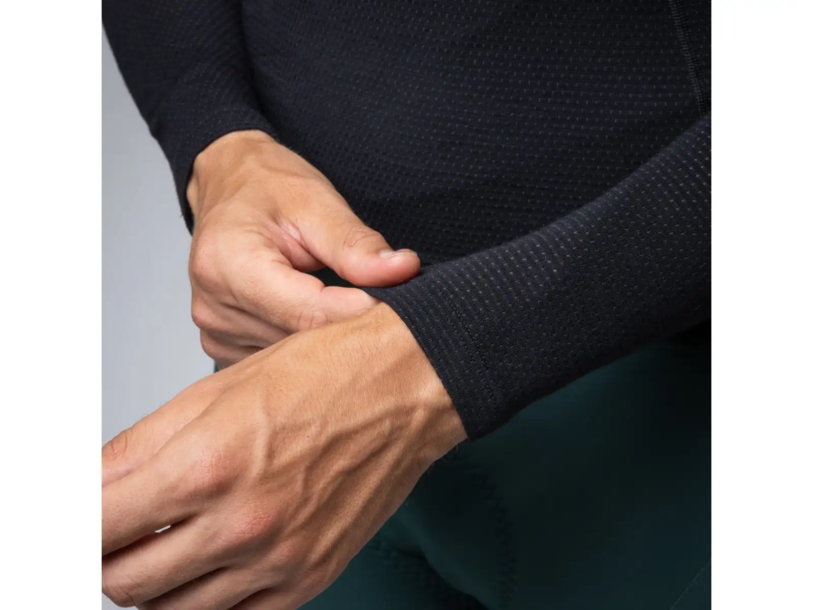 Alé Intimo Merino pánske spodné tričko dlhý rukáv Black