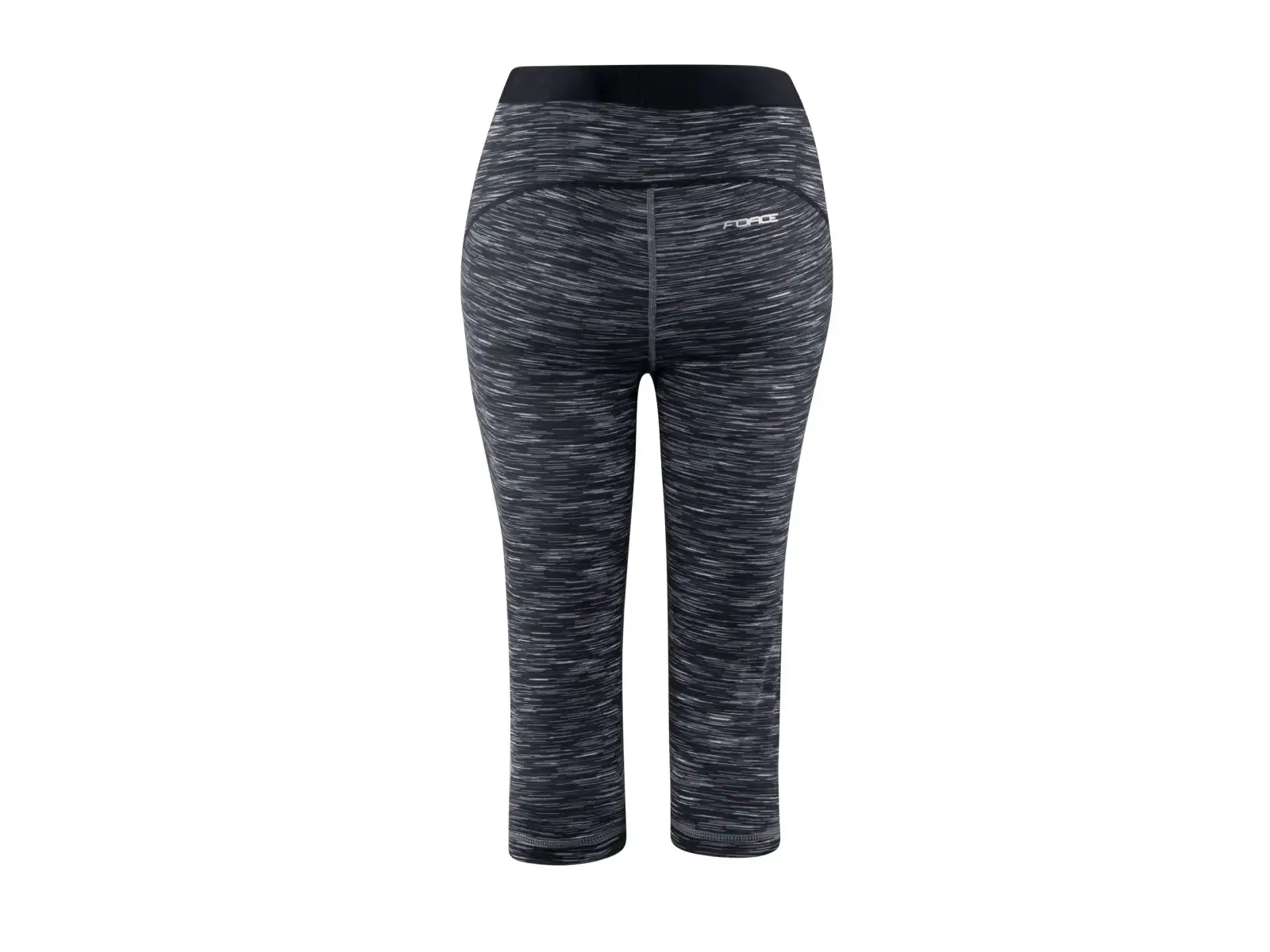 Force Lady Fit 3/4 kraťasy bez vložky čierna
