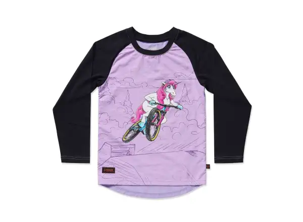 Kids Ride Shotgun Unicorn Windproof detský dres dlhý rukáv