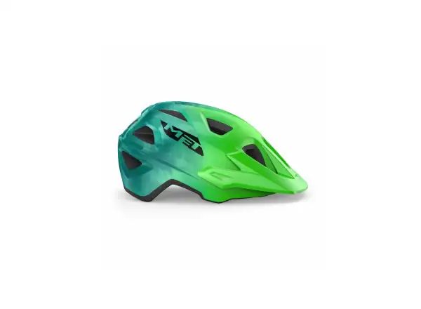 Prilba MET Eldar junior zelená kravatová veľkosť. Uni (52-57 cm)