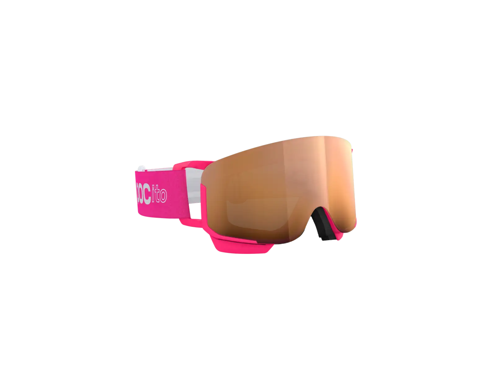 POC POCito Nexal detské lyžiarske okuliare Fluorescent Pink/Partly Sunny Light Orange