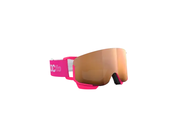 POC POCito Nexal detské lyžiarske okuliare Fluorescent Pink/Partly Sunny Light Orange