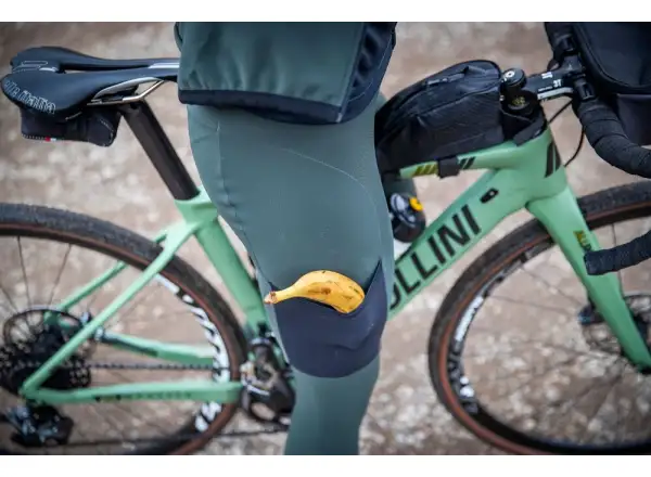 Alé Stones Cargo Off Road pánske zimné nohavice s trakmi a vložkou black