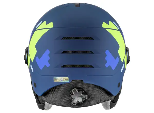 Uvex Rocket Jr Visor lyžiarska helma blue matt