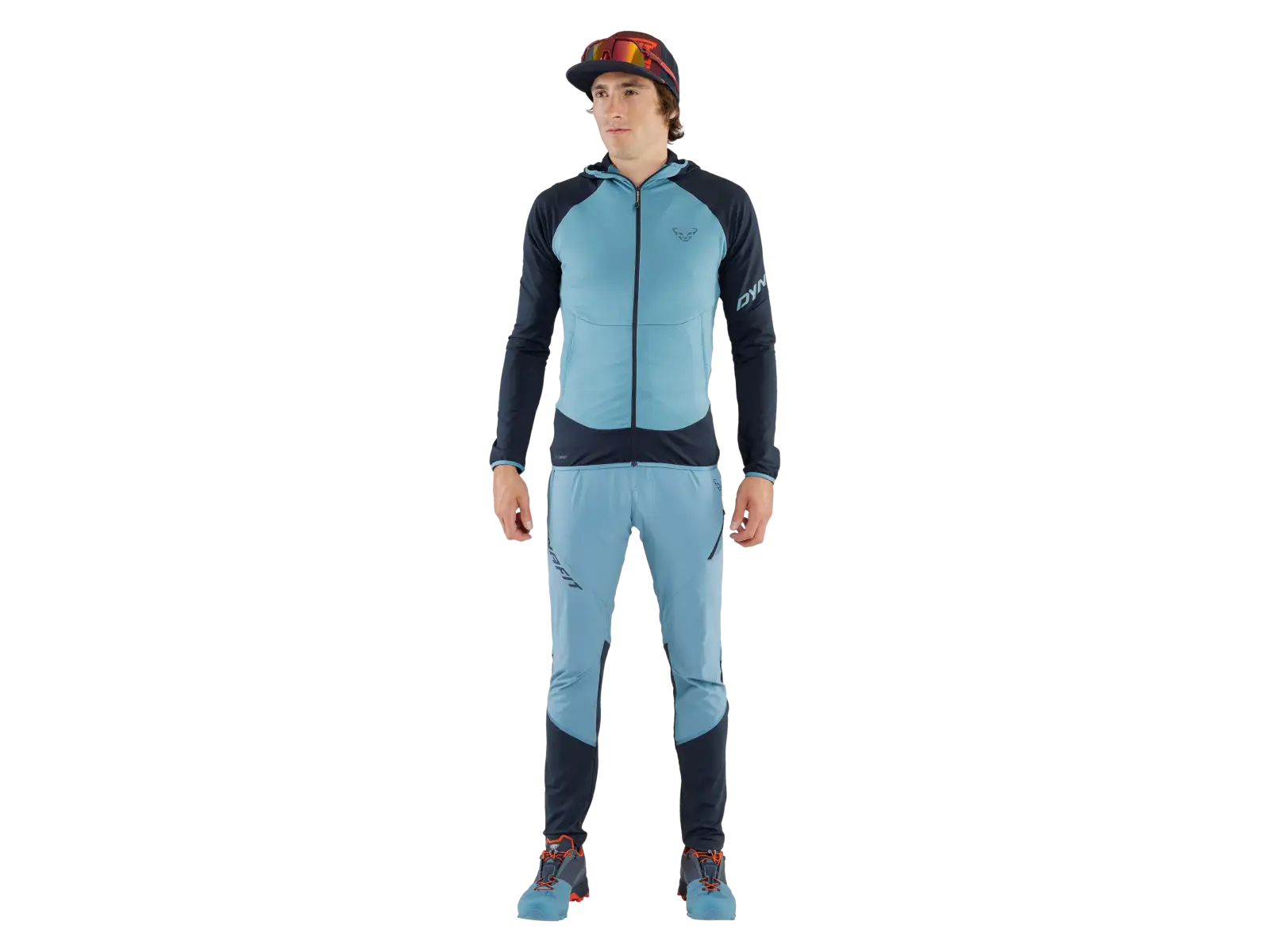 Dynafit Transalper Hybrid Pánske funkčné nohavice Storm Blue