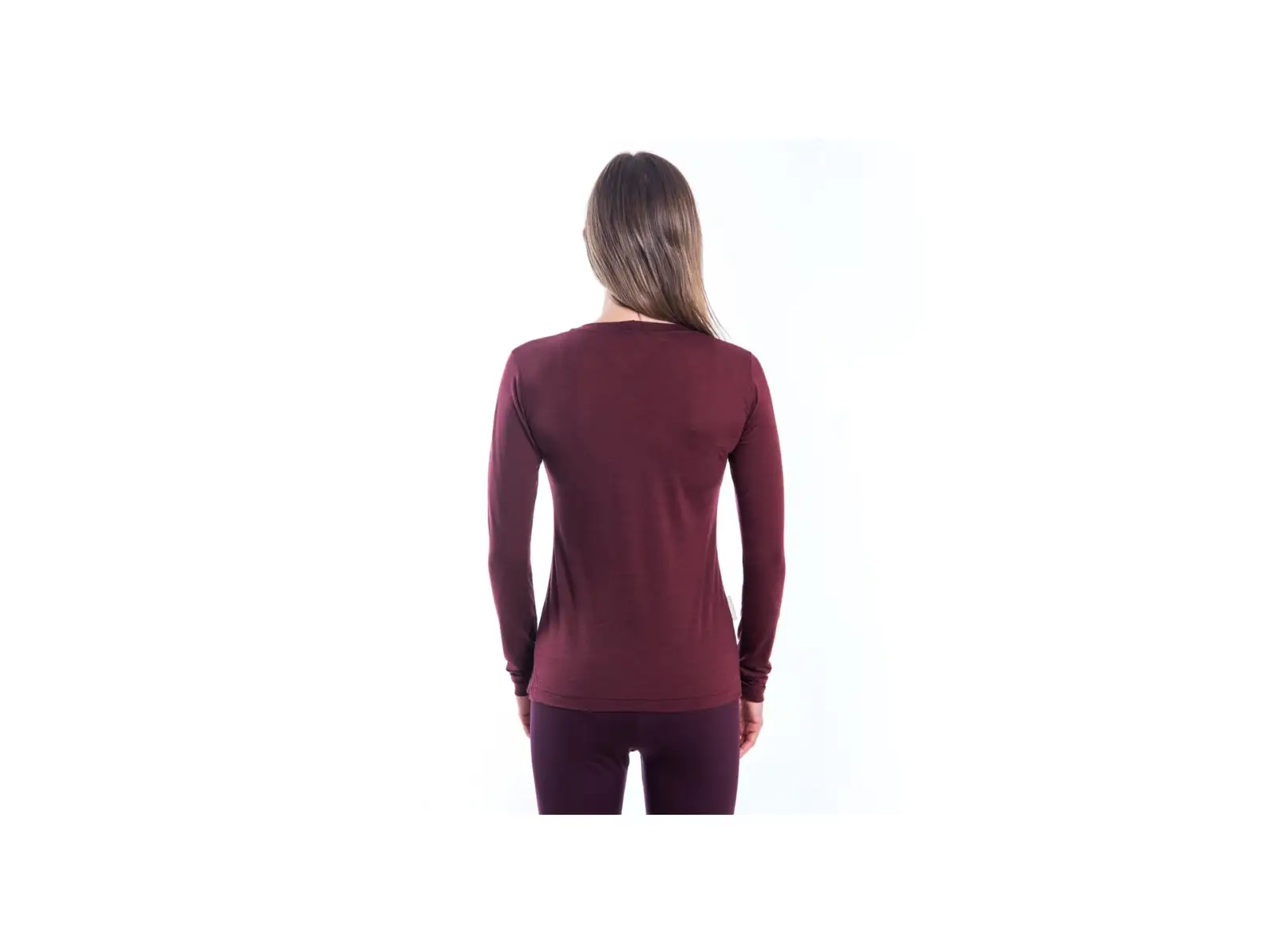 Sensor Merino Air PT Hills dámske tričko dlhý rukáv Port Red