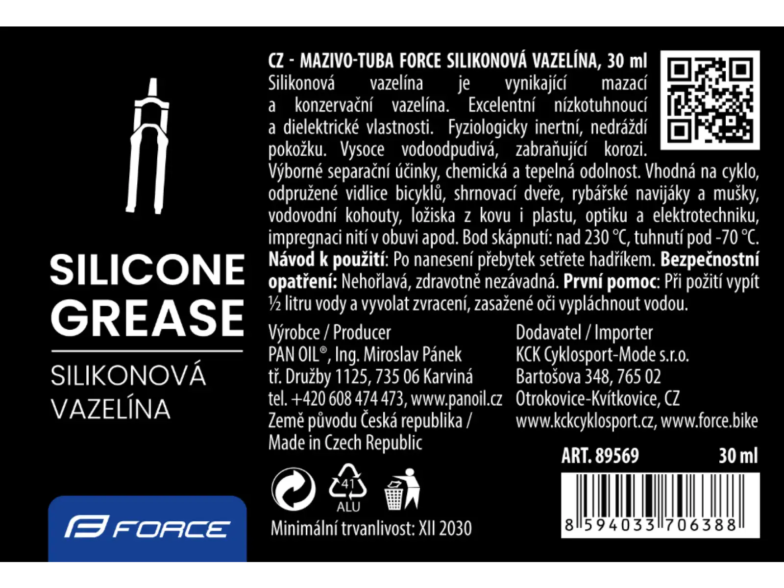 Silikónová vazelína Force 30ml