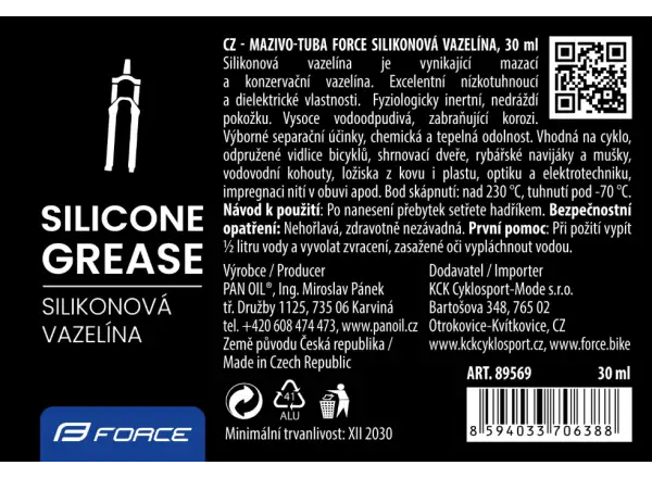 Silikónová vazelína Force 30ml