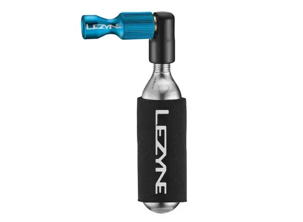 Lezyne Trigger Drive CO2 hlava k bombičkovej pumpe blue/hi-gloss