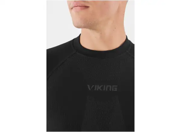 Viking Eiger pánske spodné tričko s dlhým rukávom čierna