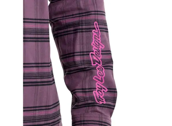 Troy Lee Designs Grind Flannel pánska košeľa Plaid Deep Purple