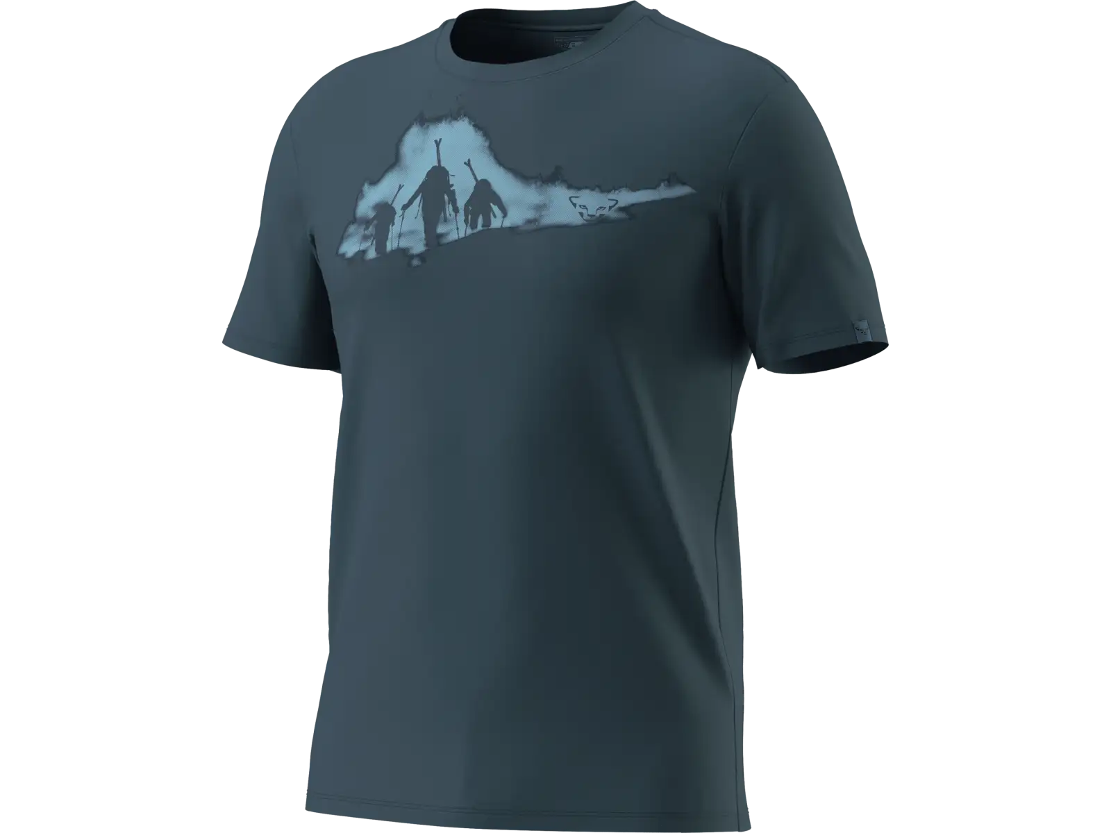 Dynafit Graphic Cotton pánske tričko krátky rukáv Smoke Blue/Tabloid