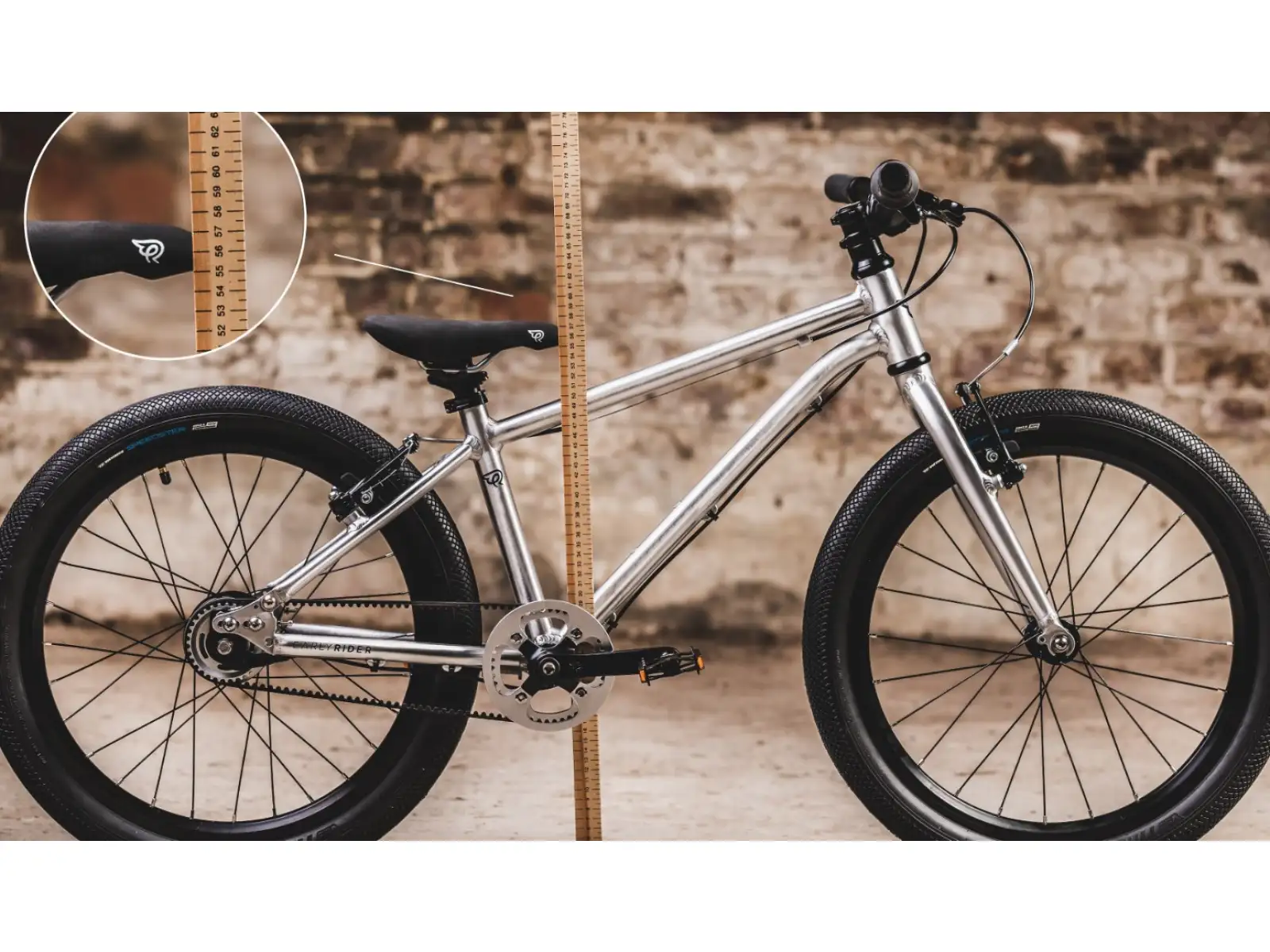 Early Rider Belter 20 detský bicykel Brushed Aluminium