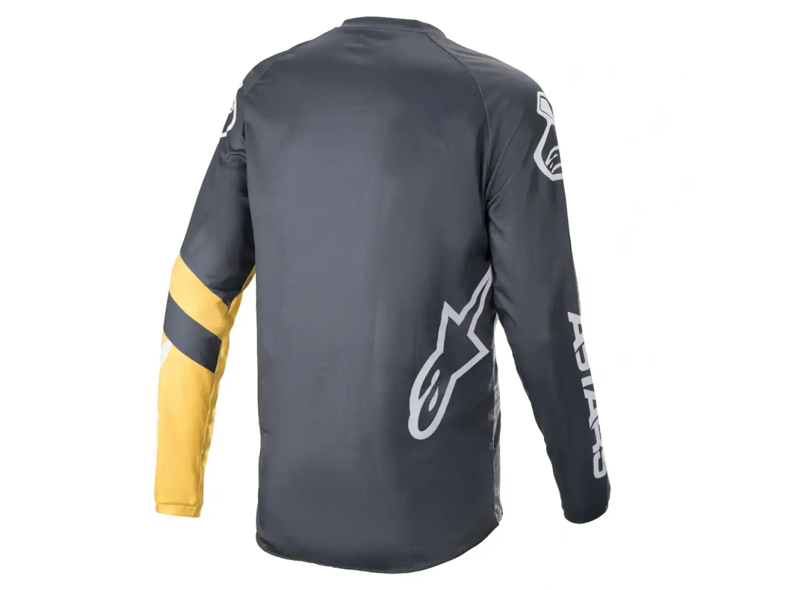 Alpinestars Racer V3 pánsky dres s dlhým rukávom Anthracite/Sulphur Yellow