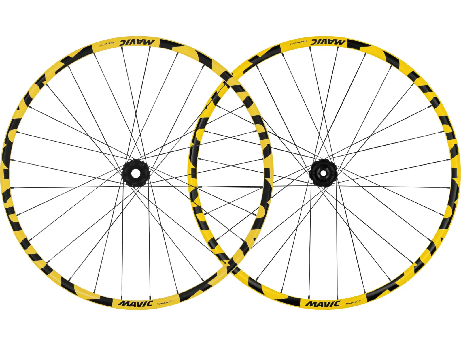Mavic Deemax DH žlutá 29" 20x110/12x157 mm ořech Sram XD 6děr vypletená kola