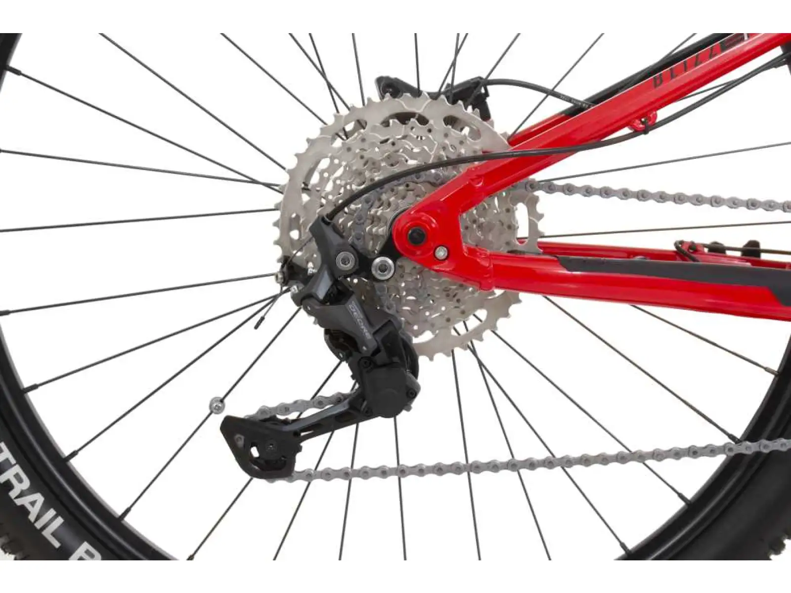 Horský elektrobicykel Rock Machine Blizz INT e40-29 lesklý červený/strieborný/čierny