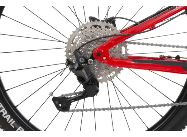 Horský elektrobicykel Rock Machine Blizz INT e40-29 lesklý červený/strieborný/čierny