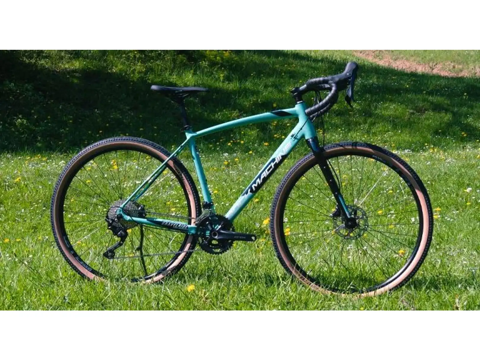 Rock Machine GravelRide 500 gloss light slate/black/silver gravel bicykel