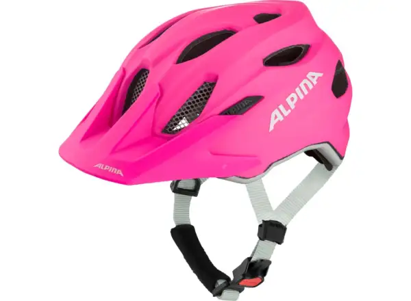 Alpina Carapax JR. cyklistická prilba Shocking Pink Matt