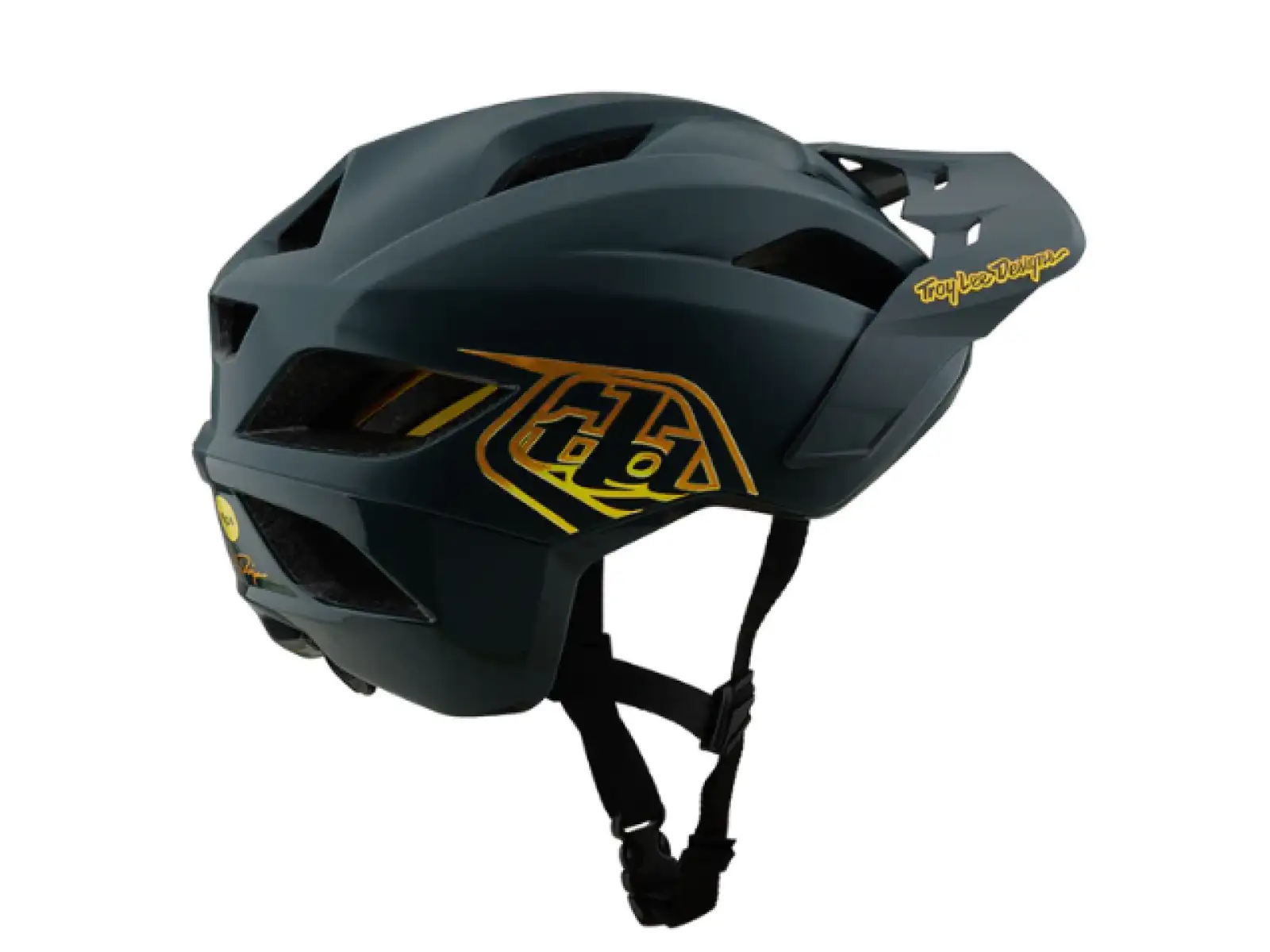 Troy Lee Designs Flowline Point detská prilba Gray/Gold