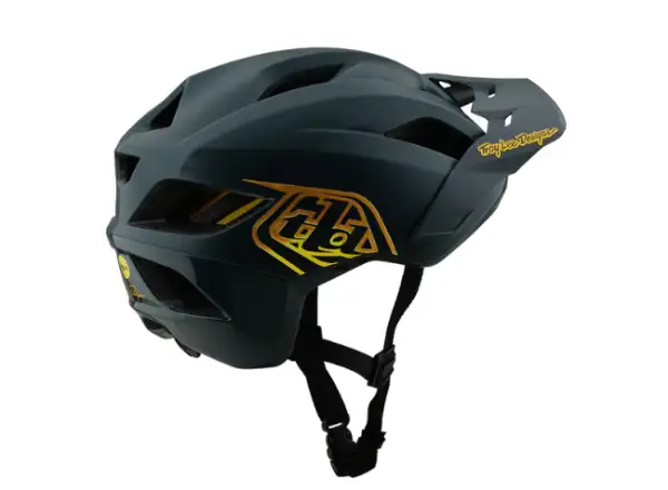 Troy Lee Designs Flowline Point detská prilba Gray/Gold