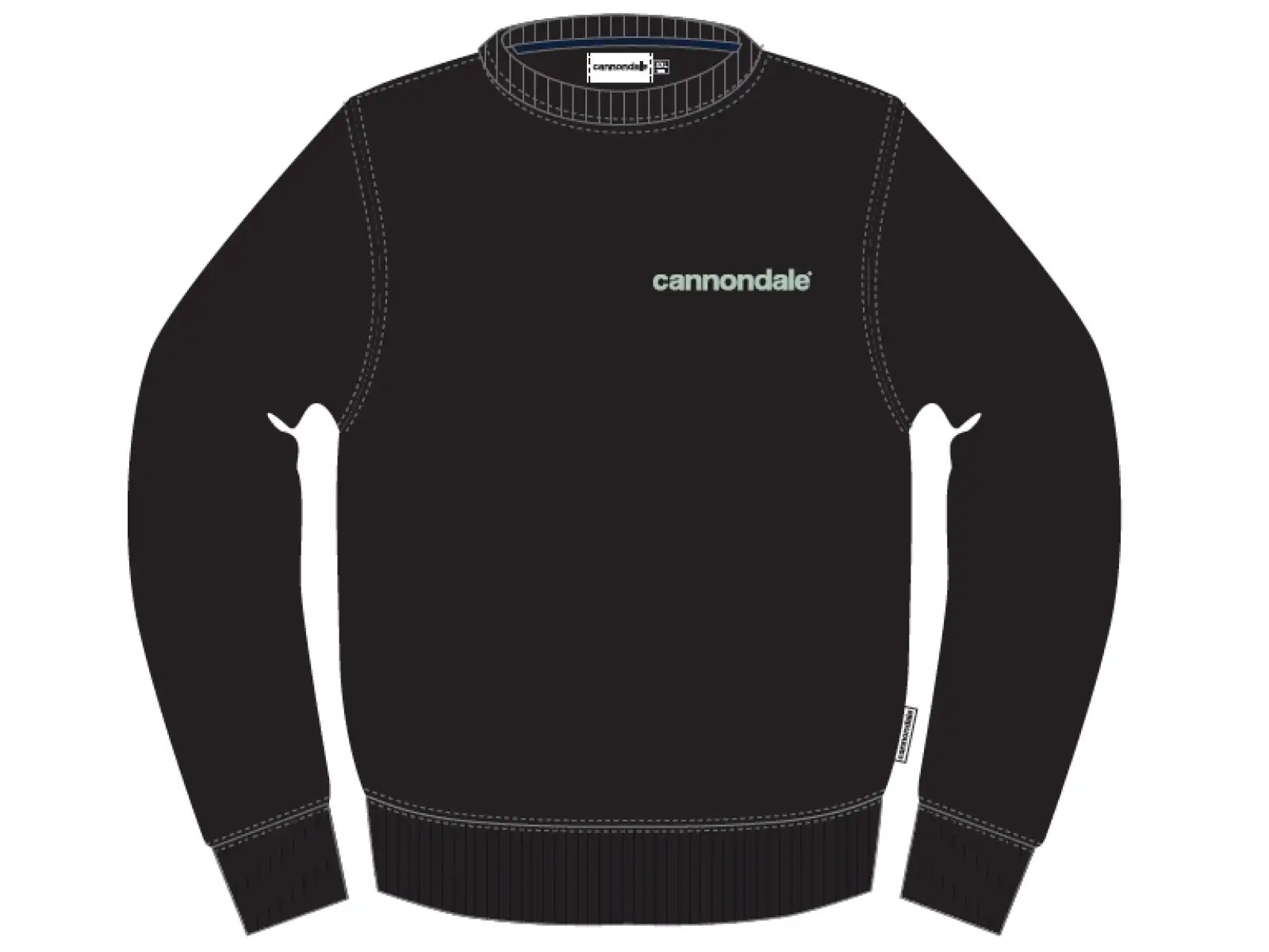 Cannondale Lifestyle pánska mikina dlhý rukáv Cool Mint/Black