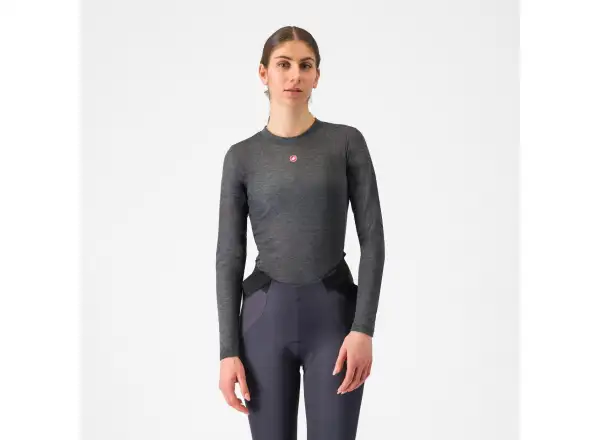 Castelli Medio Base Layer dámska spodná vrstva dlhý rukáv Melange Gray