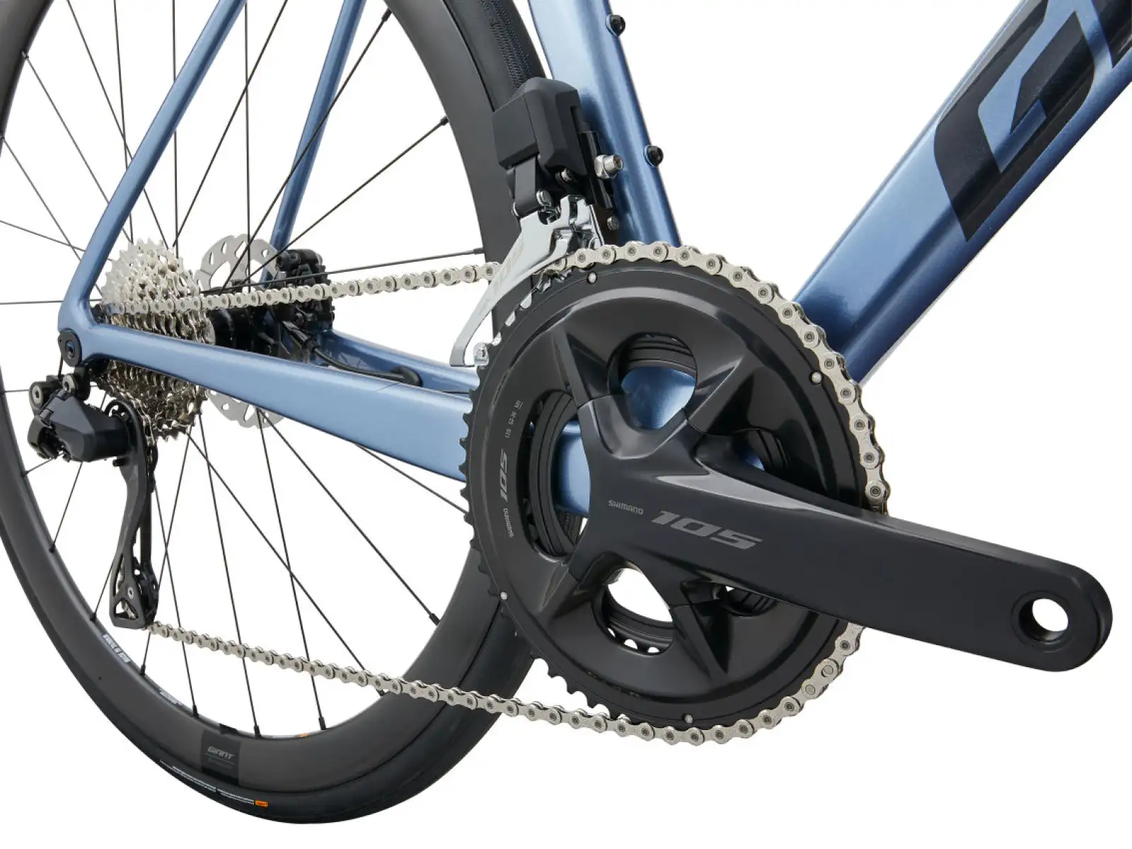 Giant TCR Advanced 0 PC cestný bicykel Frost Silver