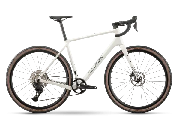 Raymon Soreno Pro 700 GRX715 Di2 gravel bicykel White Sparkle