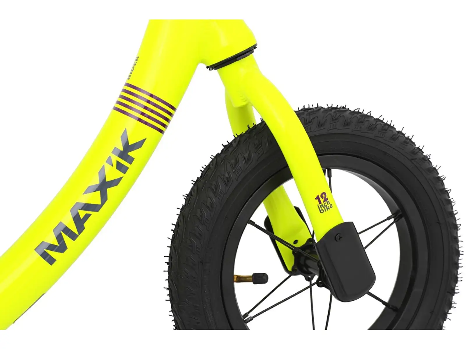 odrážadlo MAXÍK Evo Lite fluo žltá/fialová