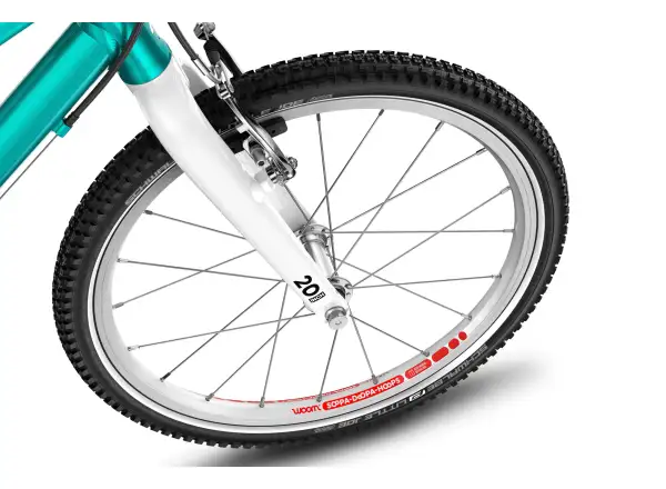 Woom GO 4 Metallic Turquoise 20 detský bicykel